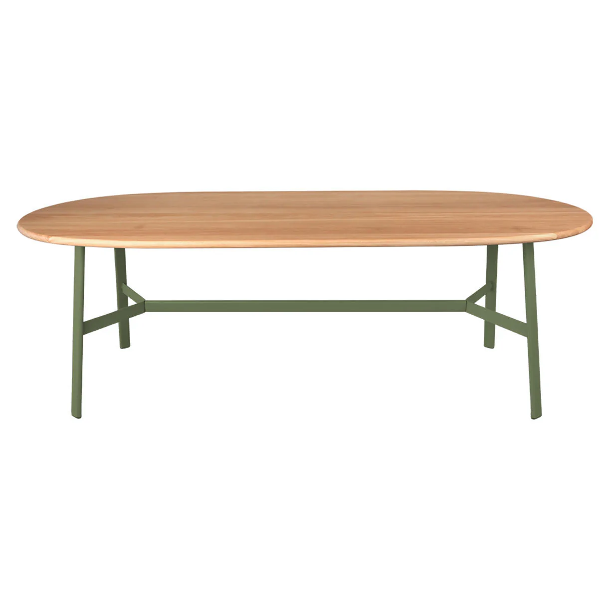 SO'O Oval Indoor Oak 220 x 95cm Table - Image 6