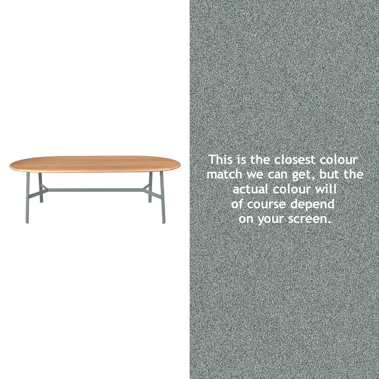 SO'O Oval Indoor Oak 220 x 95cm Table - Image 9