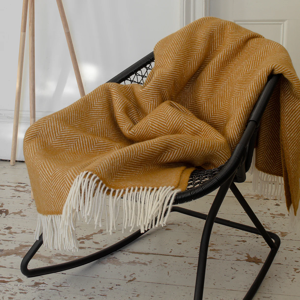 Soft Wool Fishbone Pattern Throws - Image 4