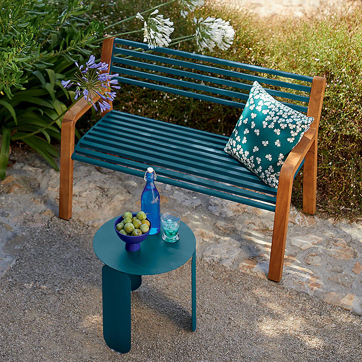 Somerset Bench with Teak Legs - Image 2