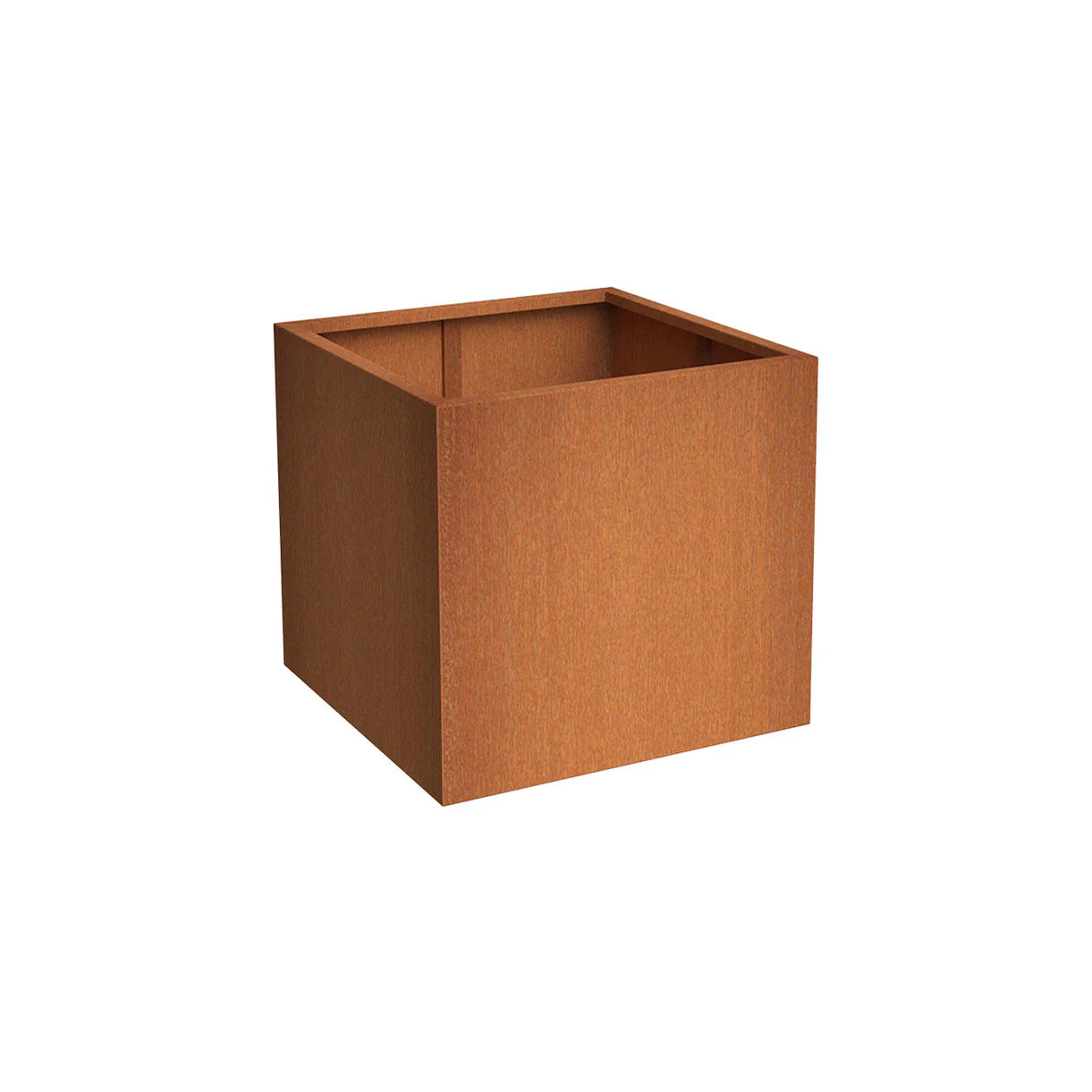 Square Corten Steel Cube Planters - Image 5
