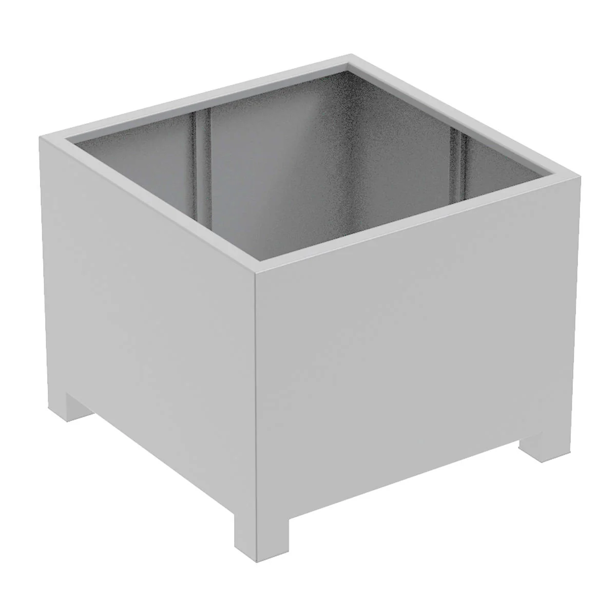 Square Footed Aluminium Planters - Image 5