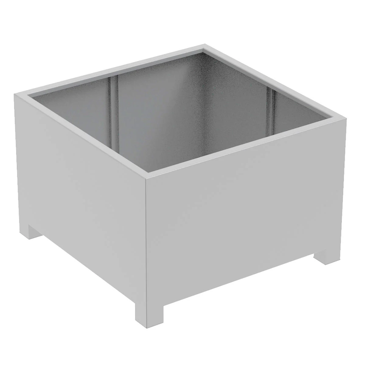 Square Footed Aluminium Planters - Image 8