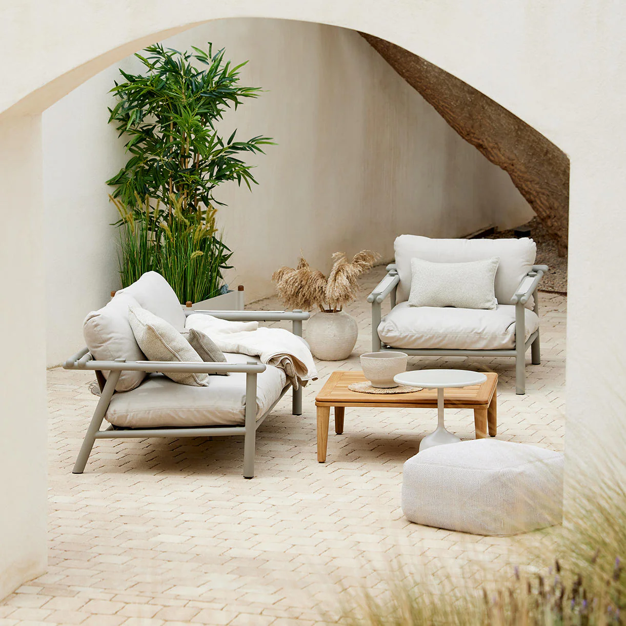 Sticks Outdoor Low Lounge Chair - Image 4