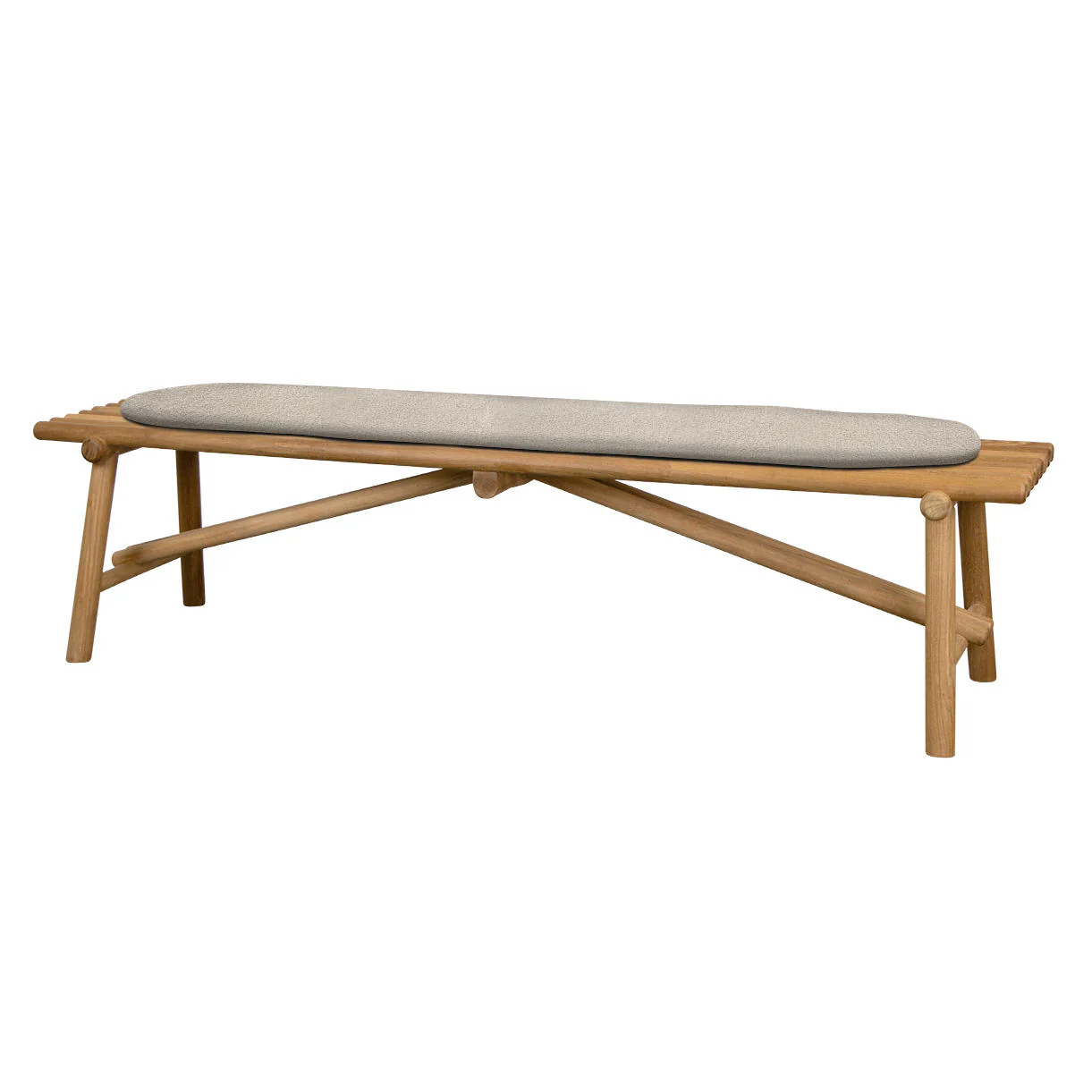 Sticks Outdoor Teak Bench - Image 10