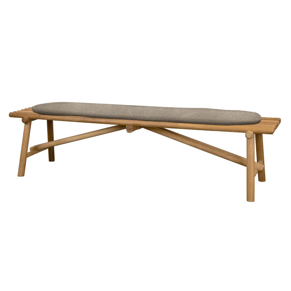 Sticks Outdoor Teak Bench - Image 11