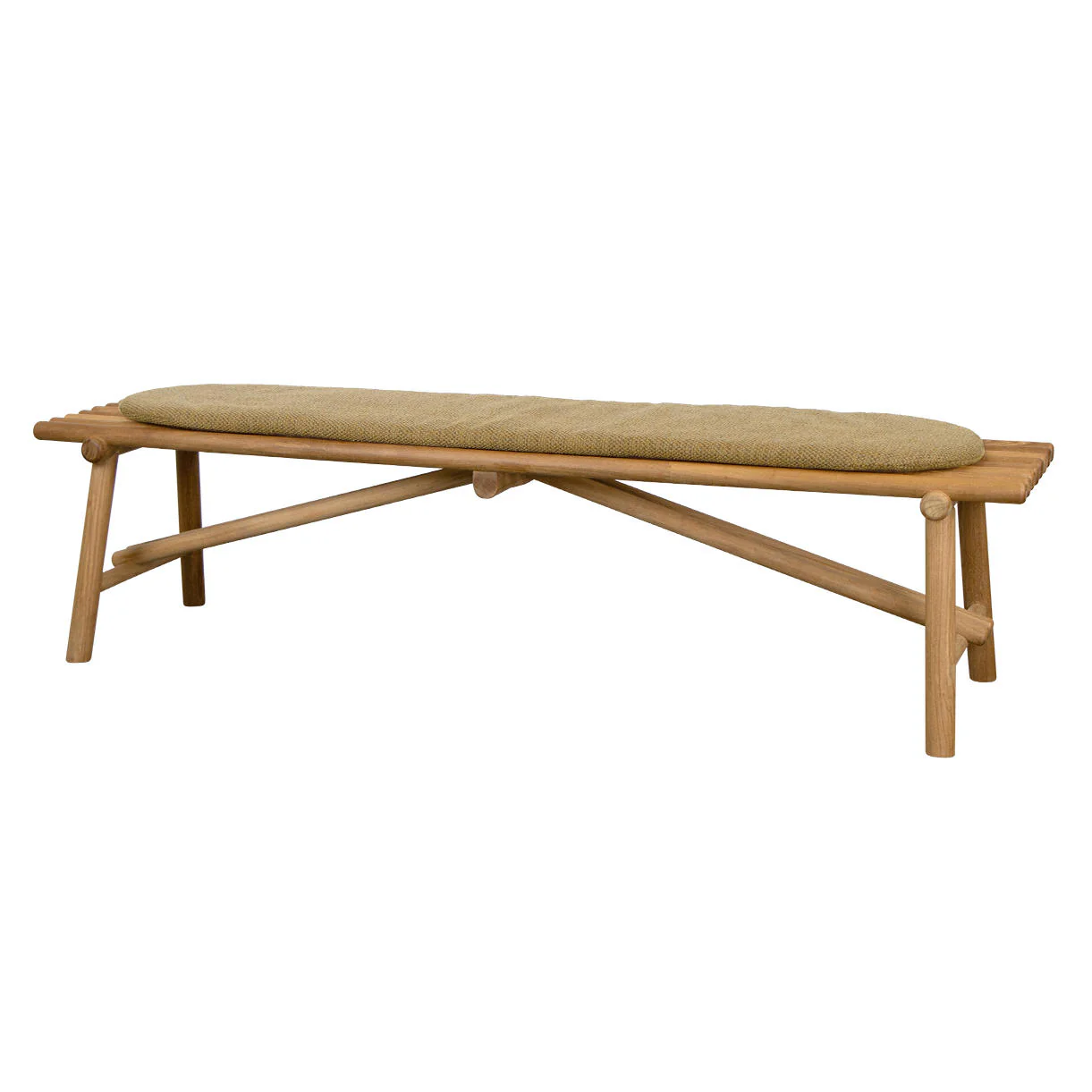 Sticks Outdoor Teak Bench - Image 7