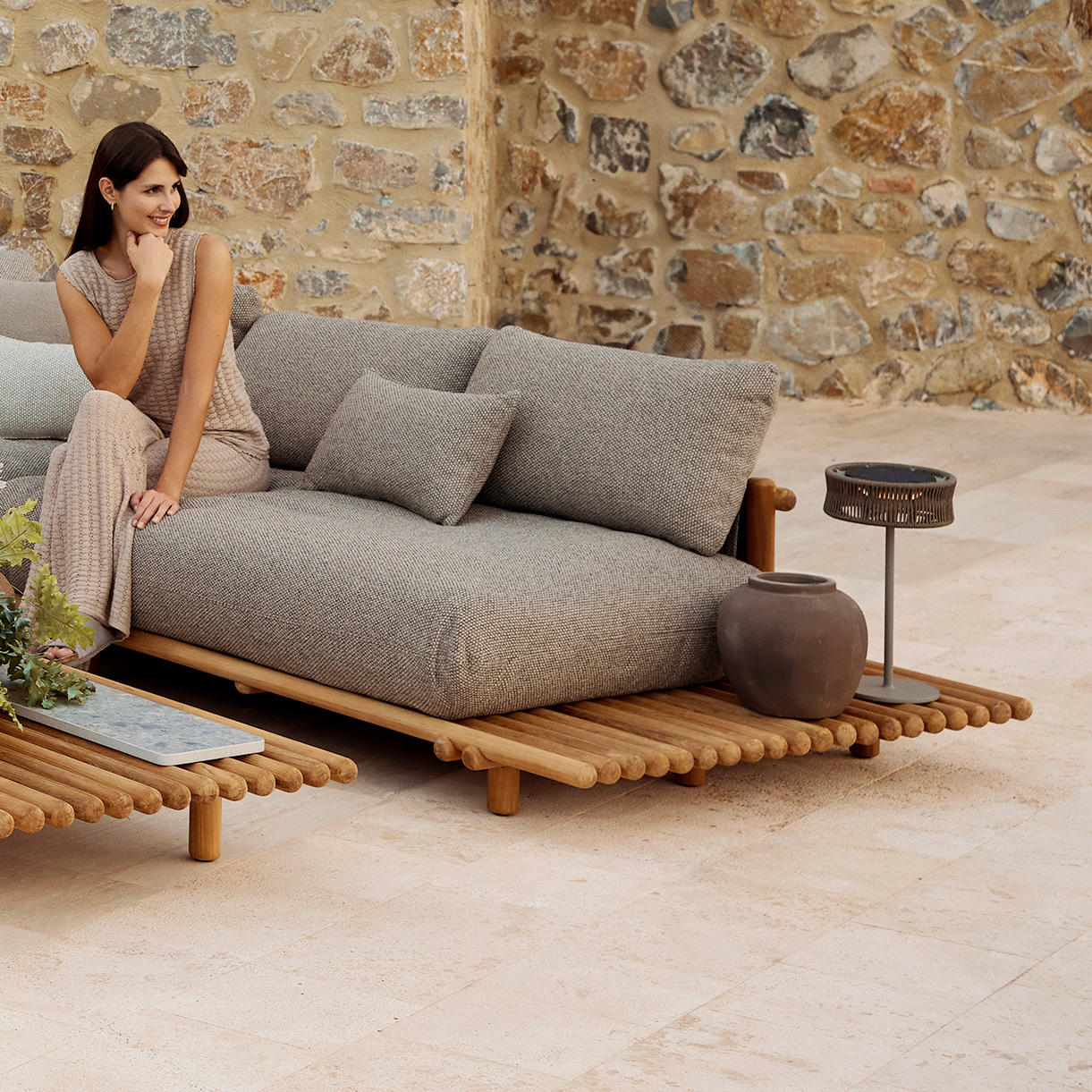 Sticks Platform Modular Teak Seating - Image 2