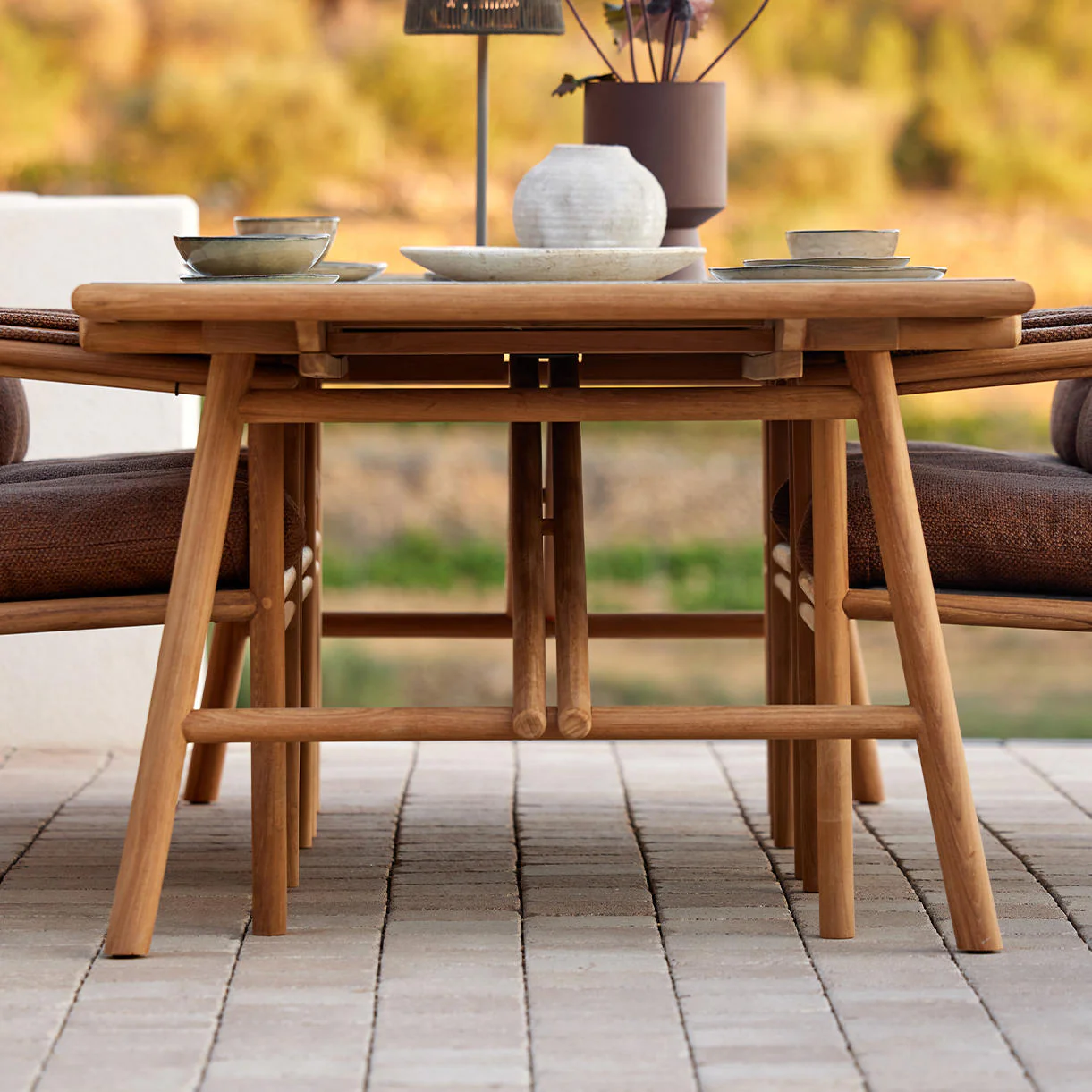 Sticks Teak Dining Table 280 x 100cm - Image 4