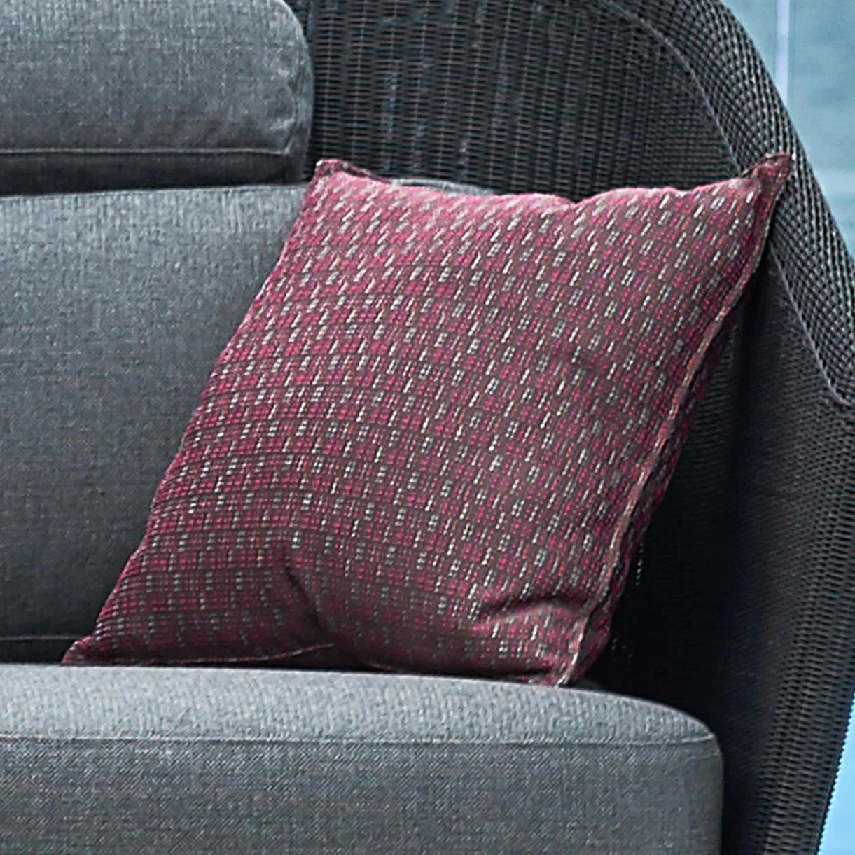 Stripe Square Scatter Cushion - Image 2
