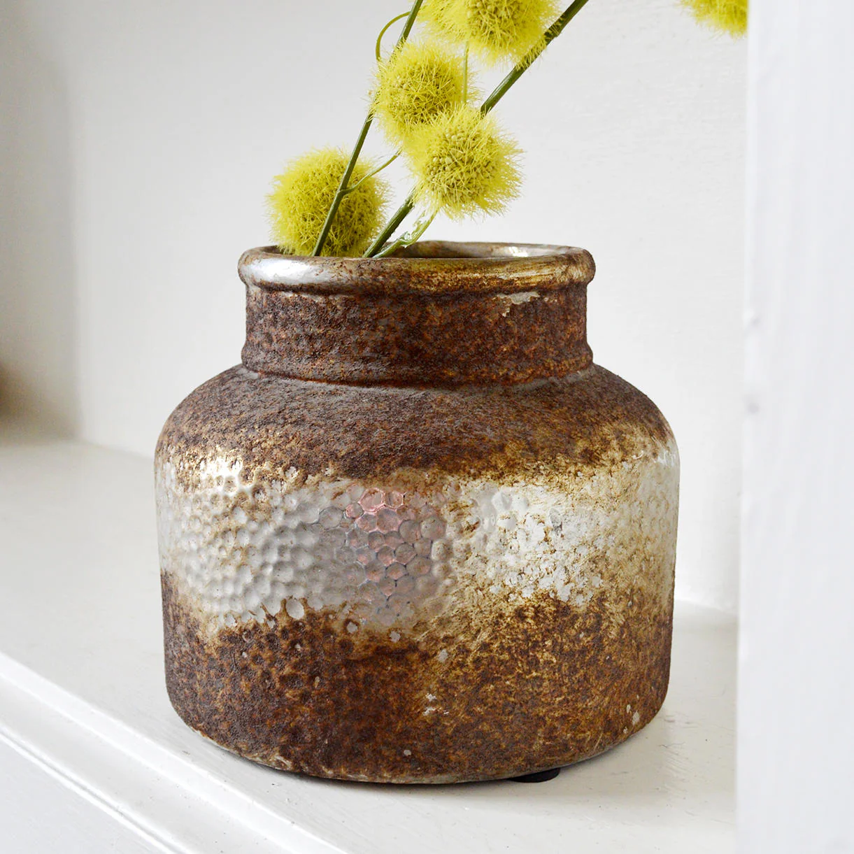 Stubby Rustic Bottle Vase - Image 2