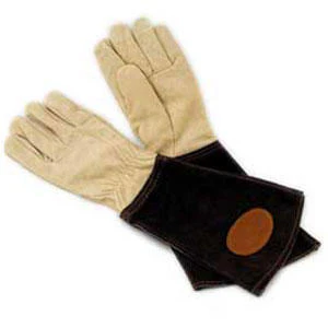 Chocolate Suede Pruning Gauntlets - Image 3