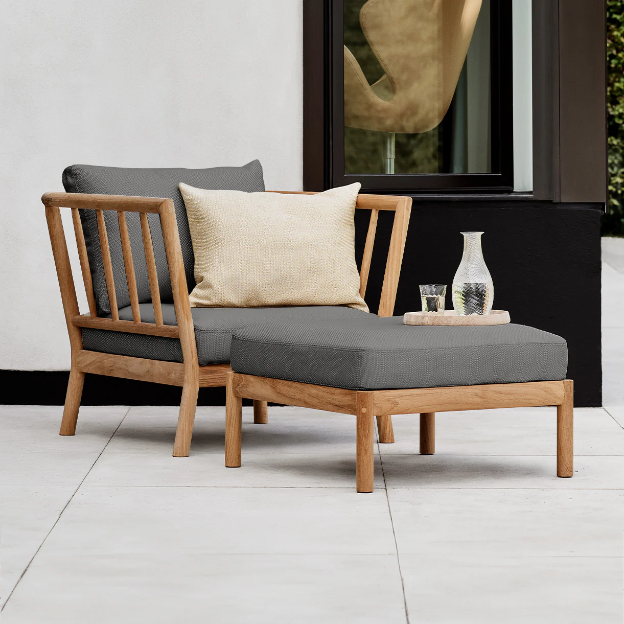 Tradition Teak Frame Lounge Chair - Image 2