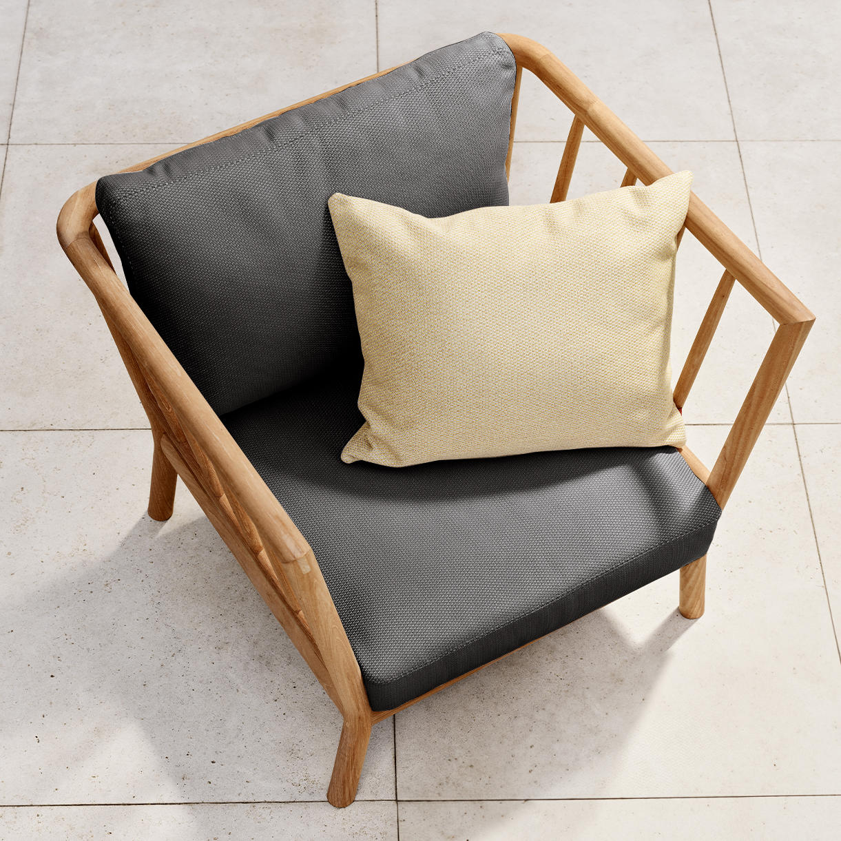 Tradition Teak Frame Lounge Chair - Image 3