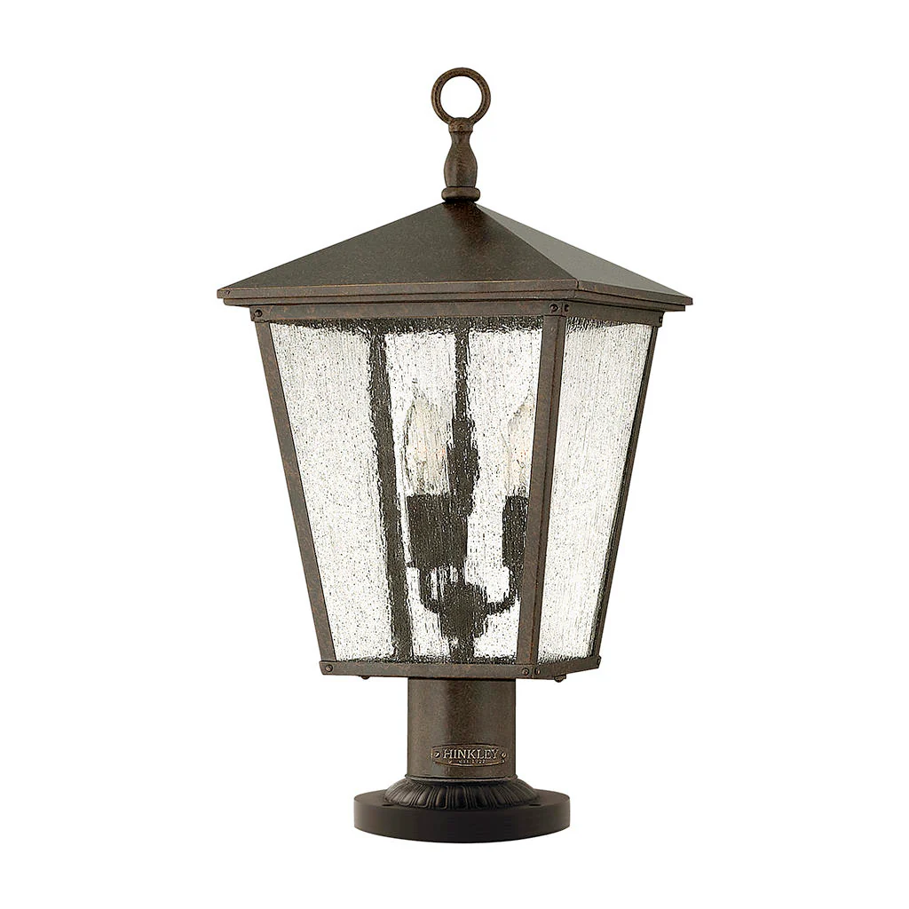 Trellis Outdoor Pedestal Lantern