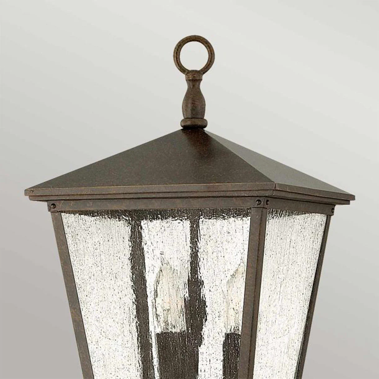 Trellis Outdoor Pedestal Lantern - Image 2