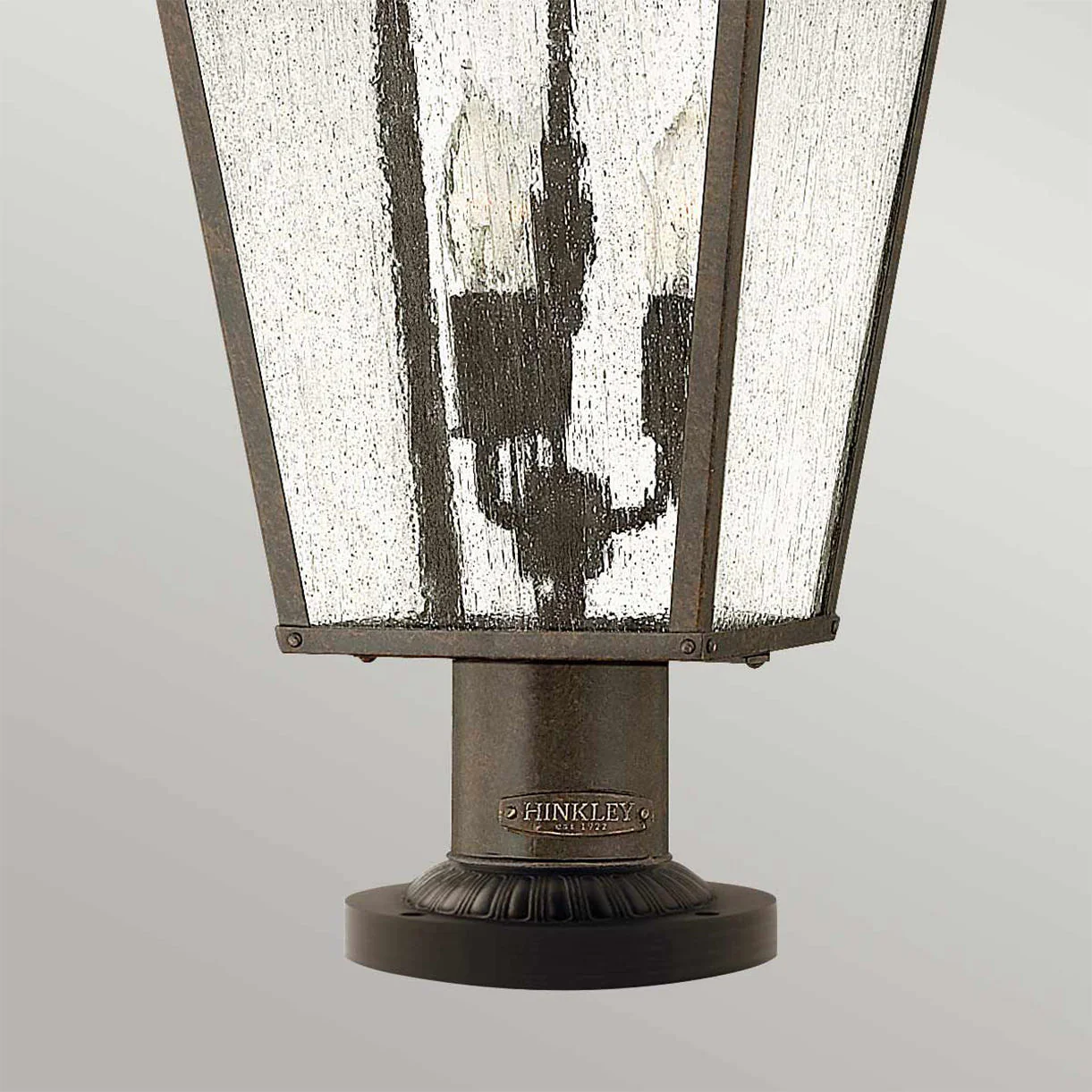 Trellis Outdoor Pedestal Lantern - Image 3