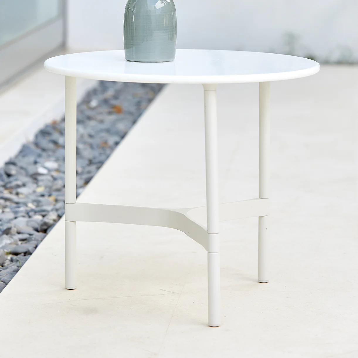 Twist Round Aluminium Coffee Table - Image 5