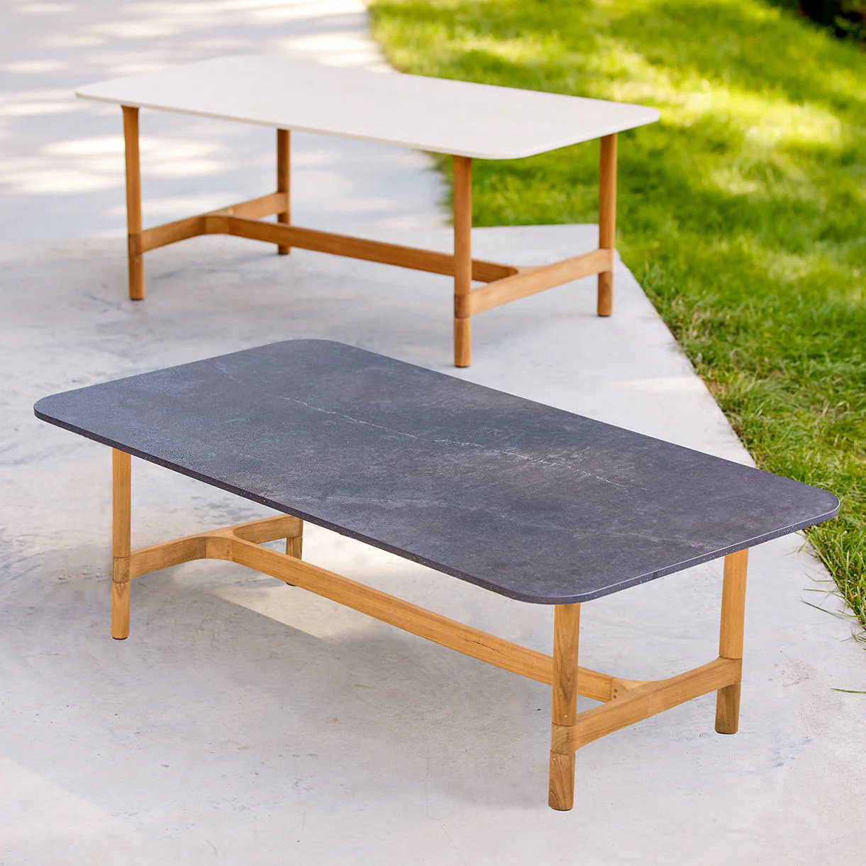 Twist Rectangular Teak Coffee Table