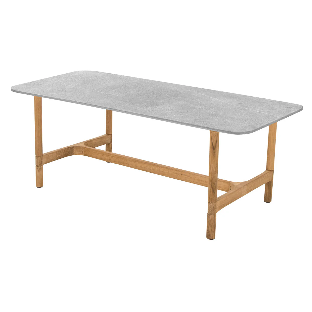Twist Rectangular Teak Coffee Table - Image 6