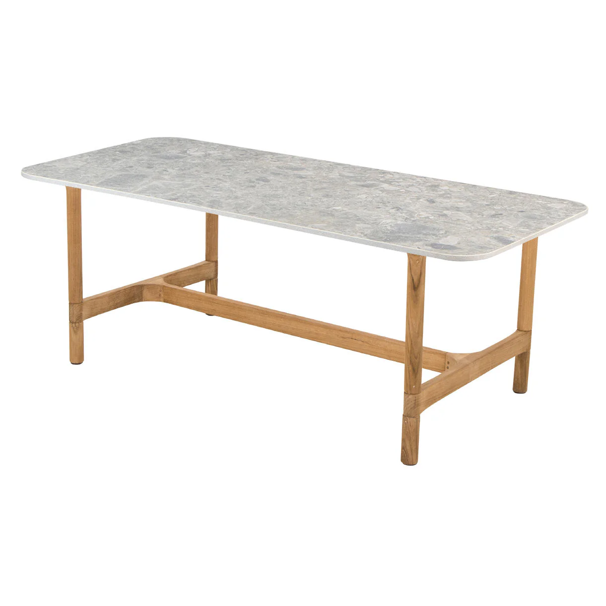 Twist Rectangular Teak Coffee Table - Image 7