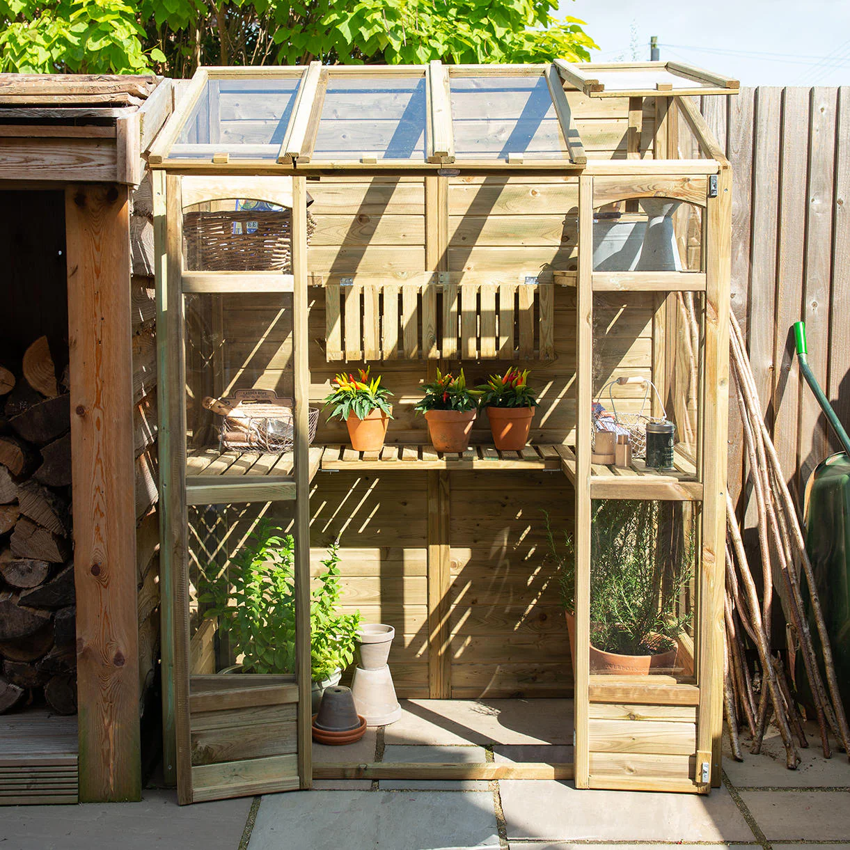 Victorian Tall Wall Greenhouse - Image 2