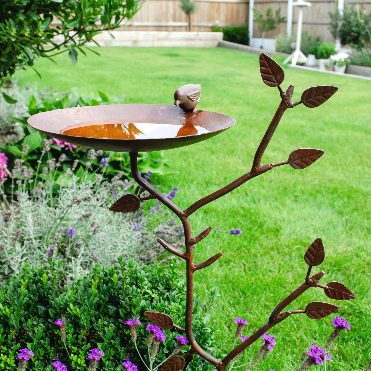 Vintage Branch Design Bird Bath