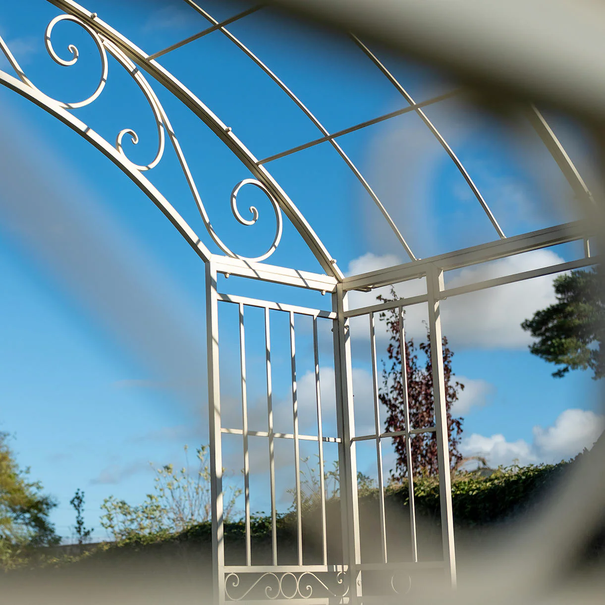 Vintage Style Metal Scroll Gazebo - Image 4