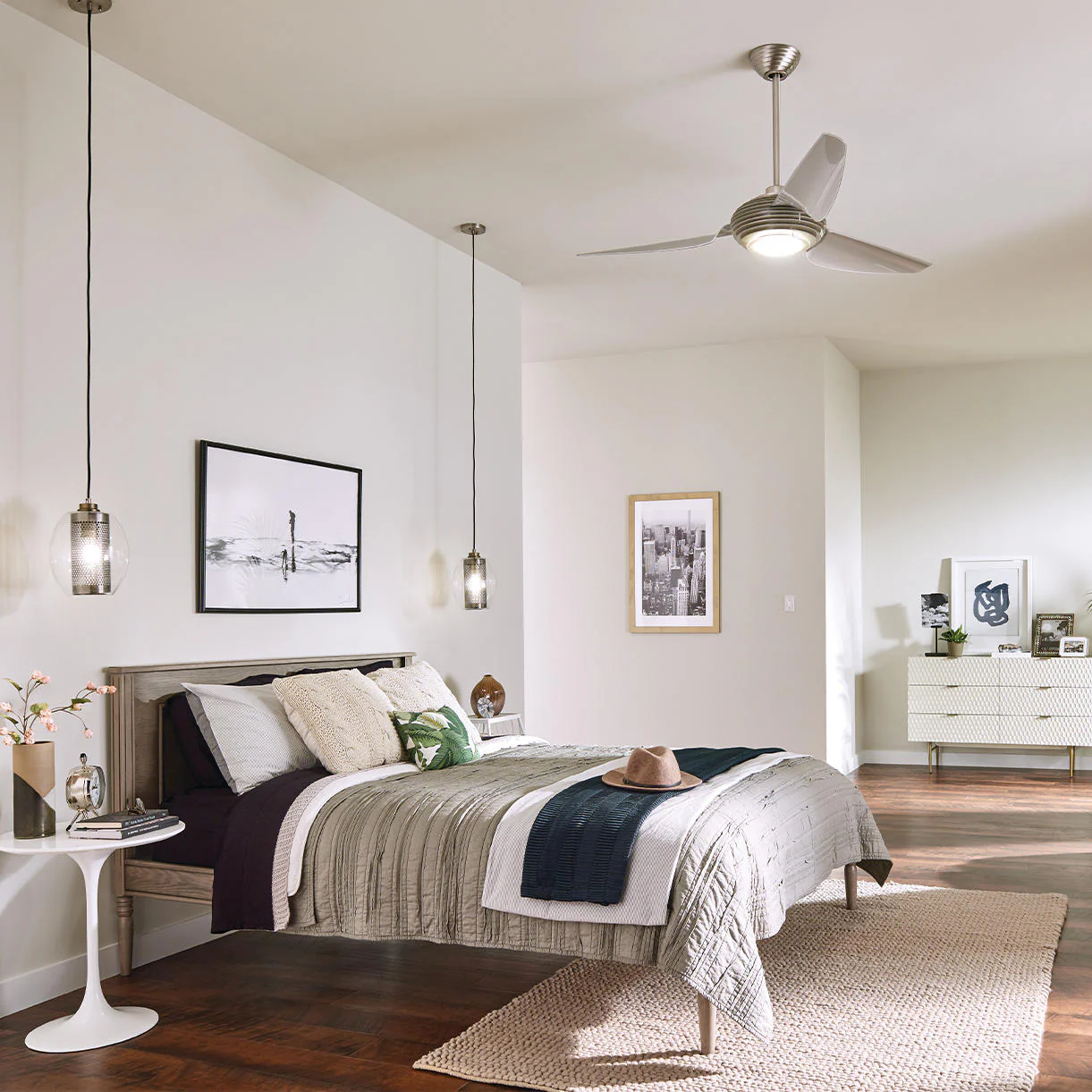 Voya Indoor Ceiling Fan with LED Light - Image 2