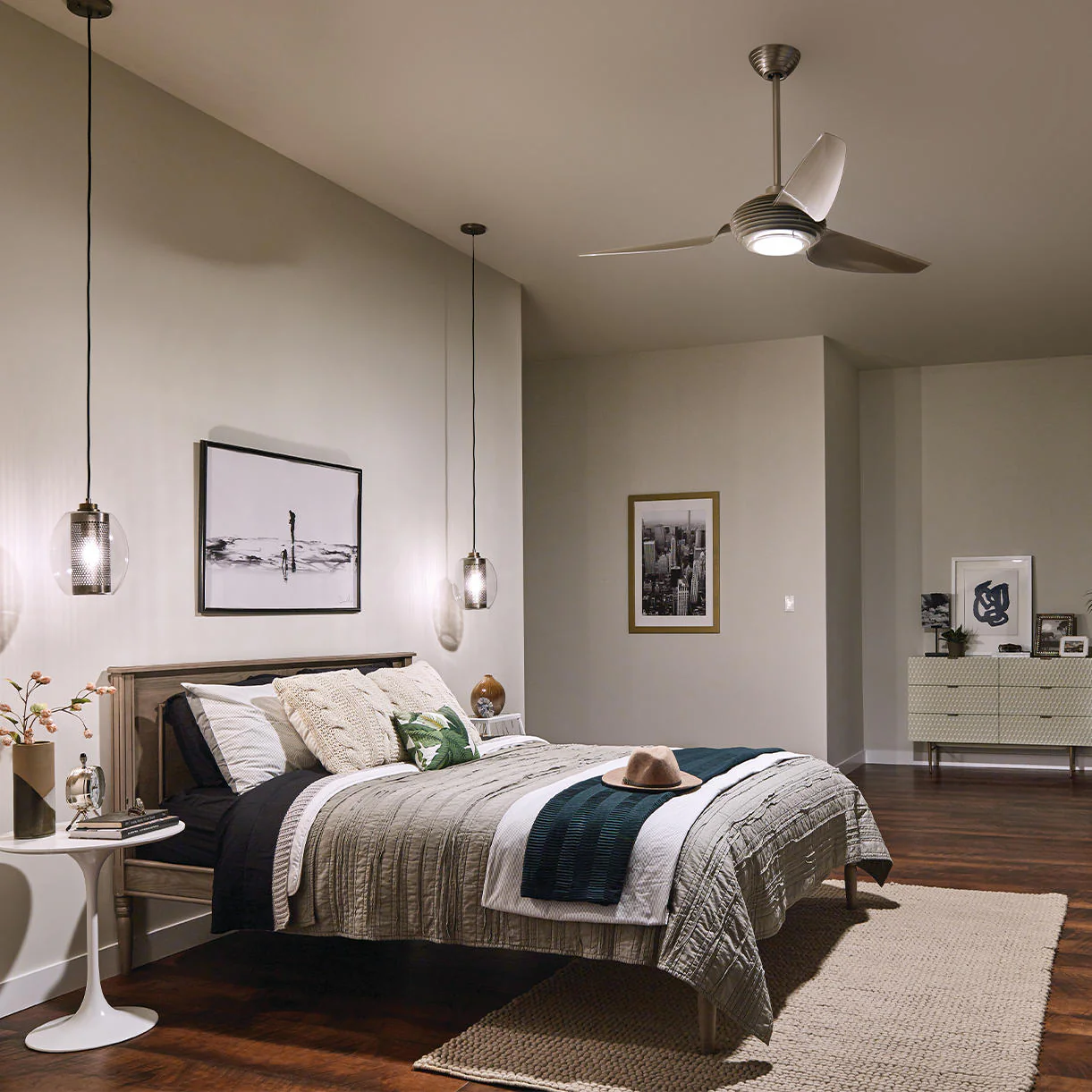 Voya Indoor Ceiling Fan with LED Light - Image 3
