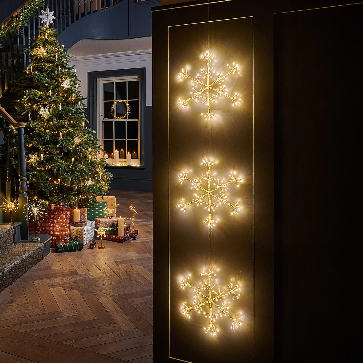 Winter Snowflake Trio LED Decoration - Image 2