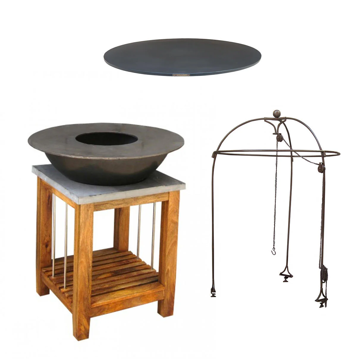 Wood Fire Plancha on Stand - Image 10