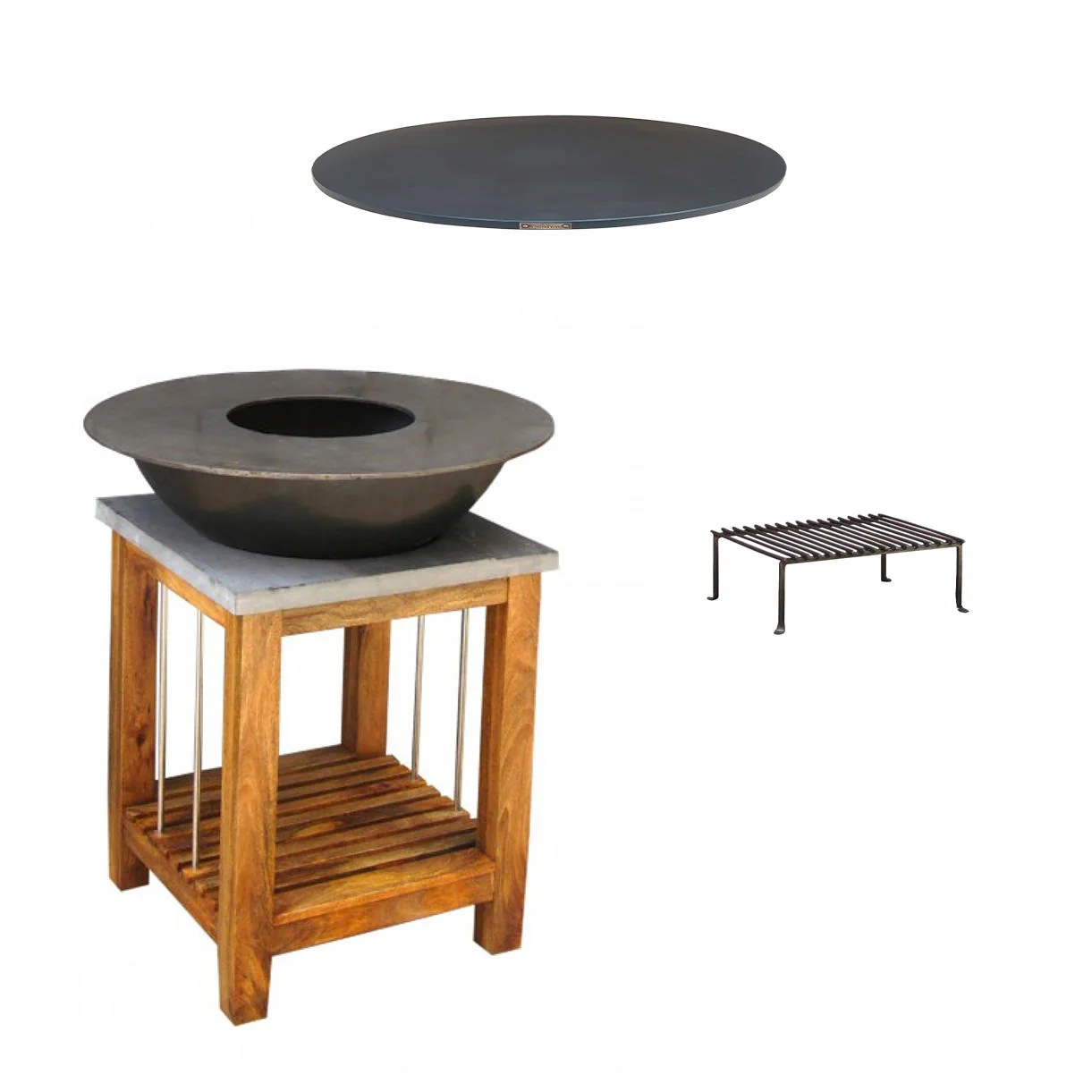 Wood Fire Plancha on Stand - Image 8