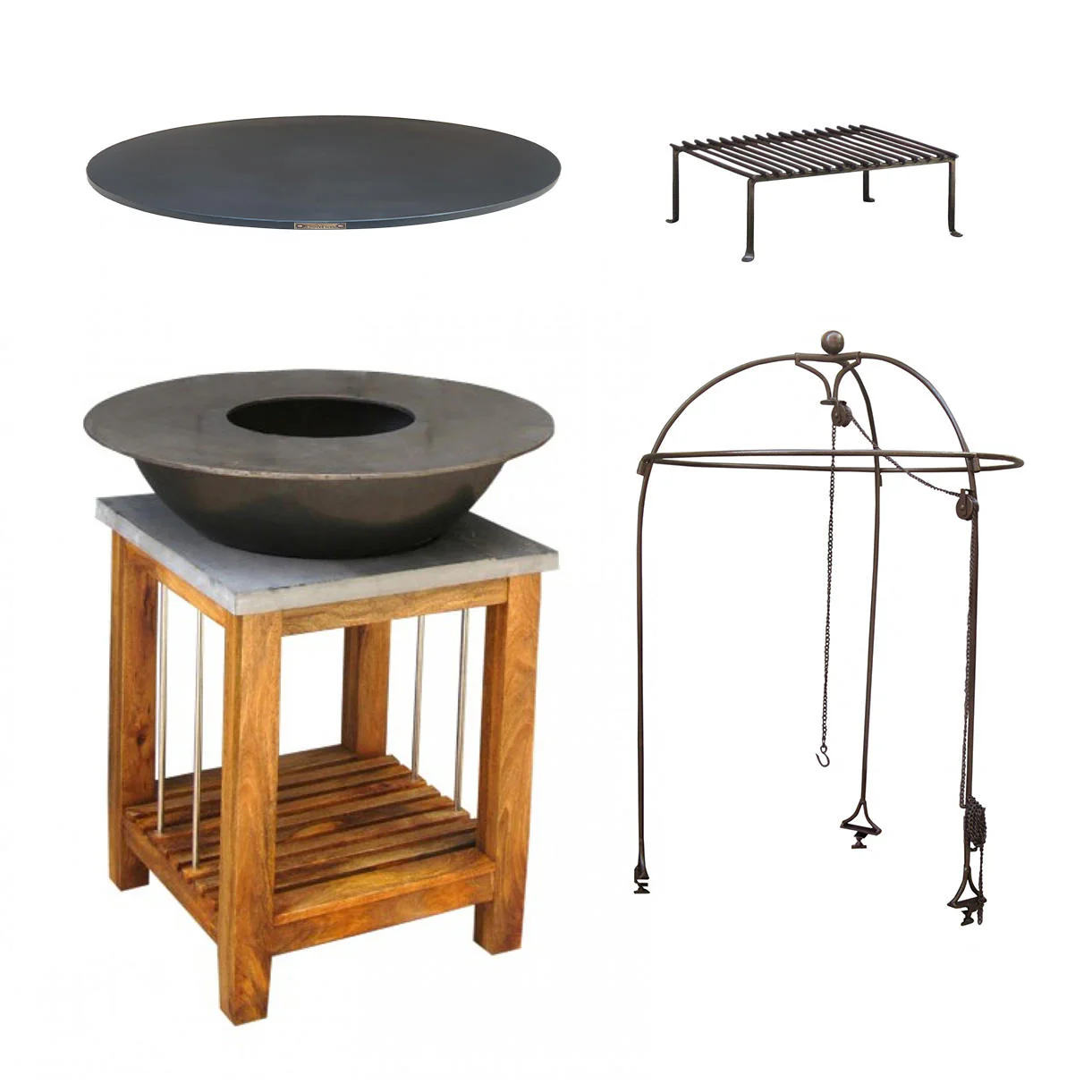 Wood Fire Plancha on Stand - Image 9
