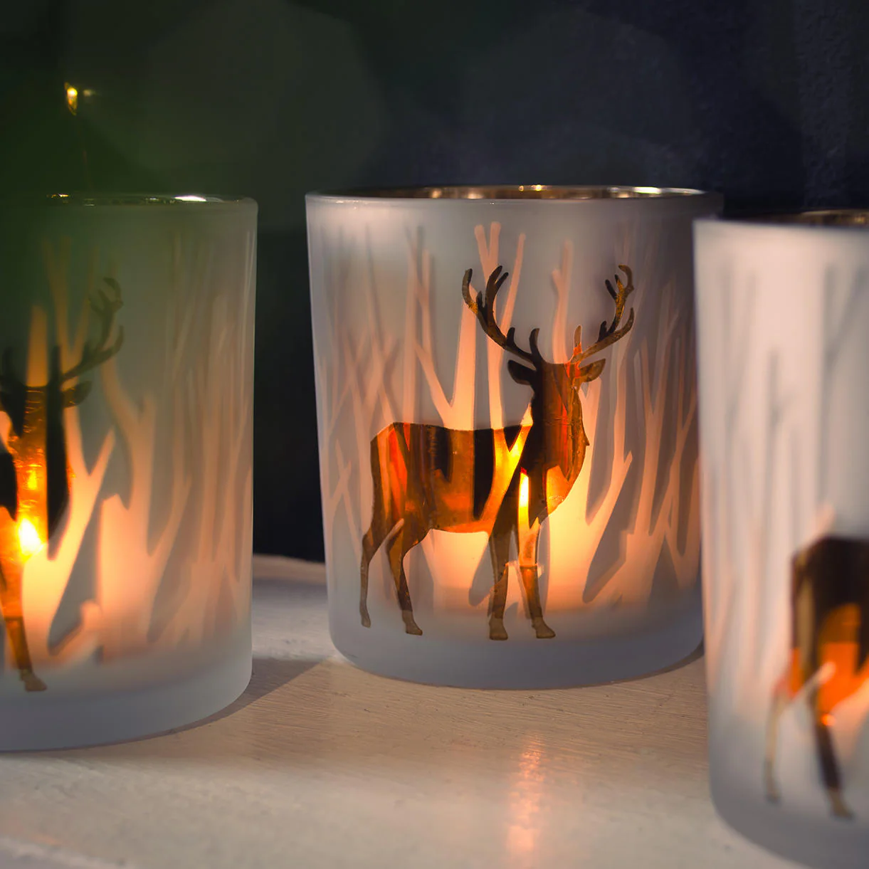Woodland Stag Votive - Set of 3 - Image 2