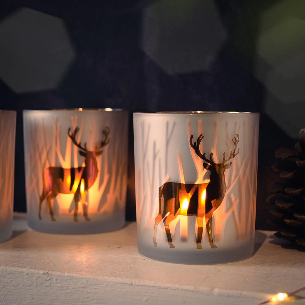 Woodland Stag Votive - Set of 3 - Image 3