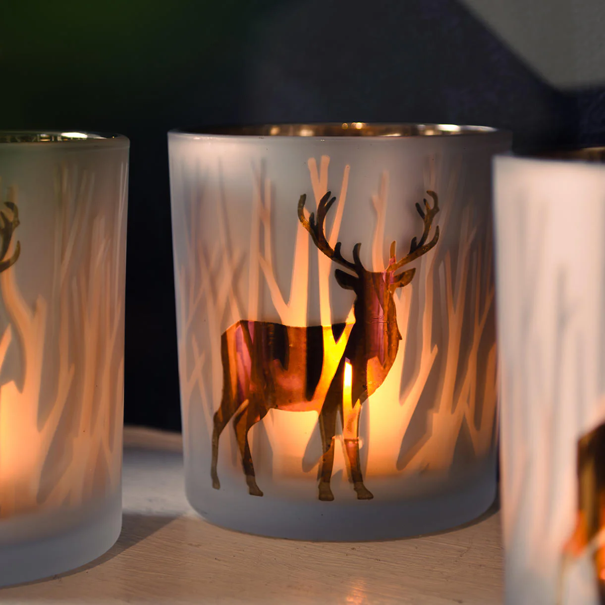 Woodland Stag Votive - Set of 3 - Image 4
