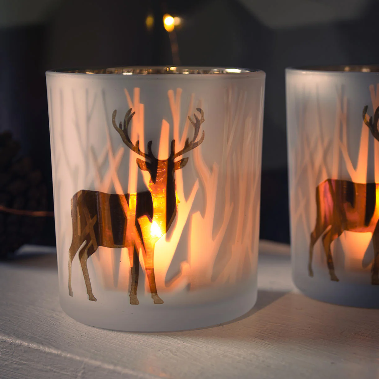 Woodland Stag Votive - Set of 3 - Image 5