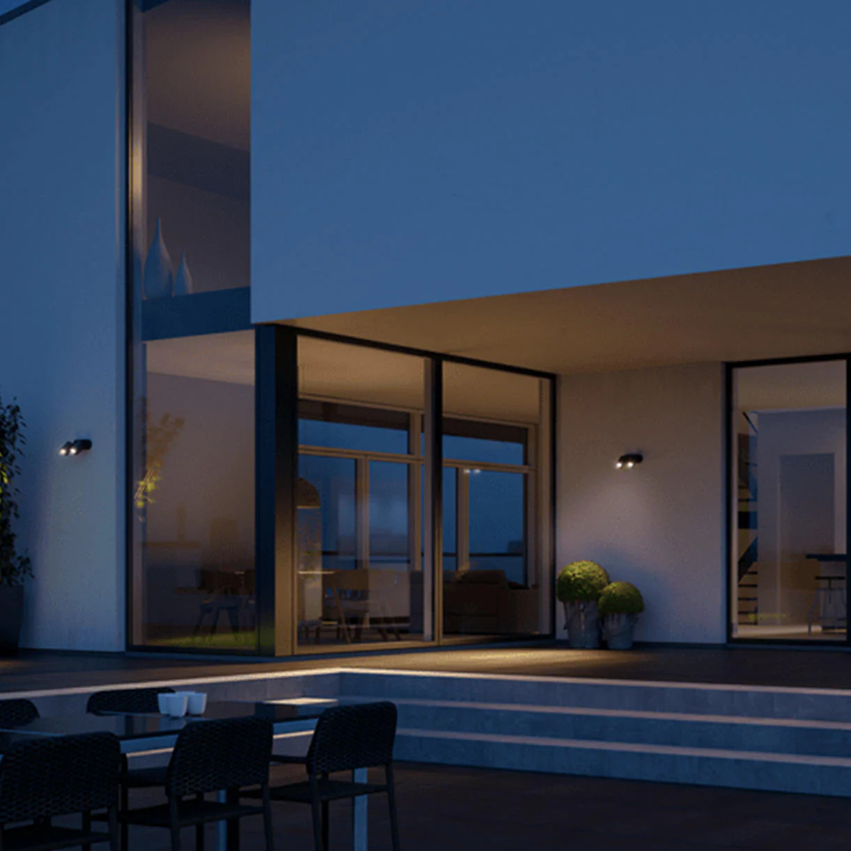 XLED Spot Connect Duo Wall Light with Bluetooth and PIR