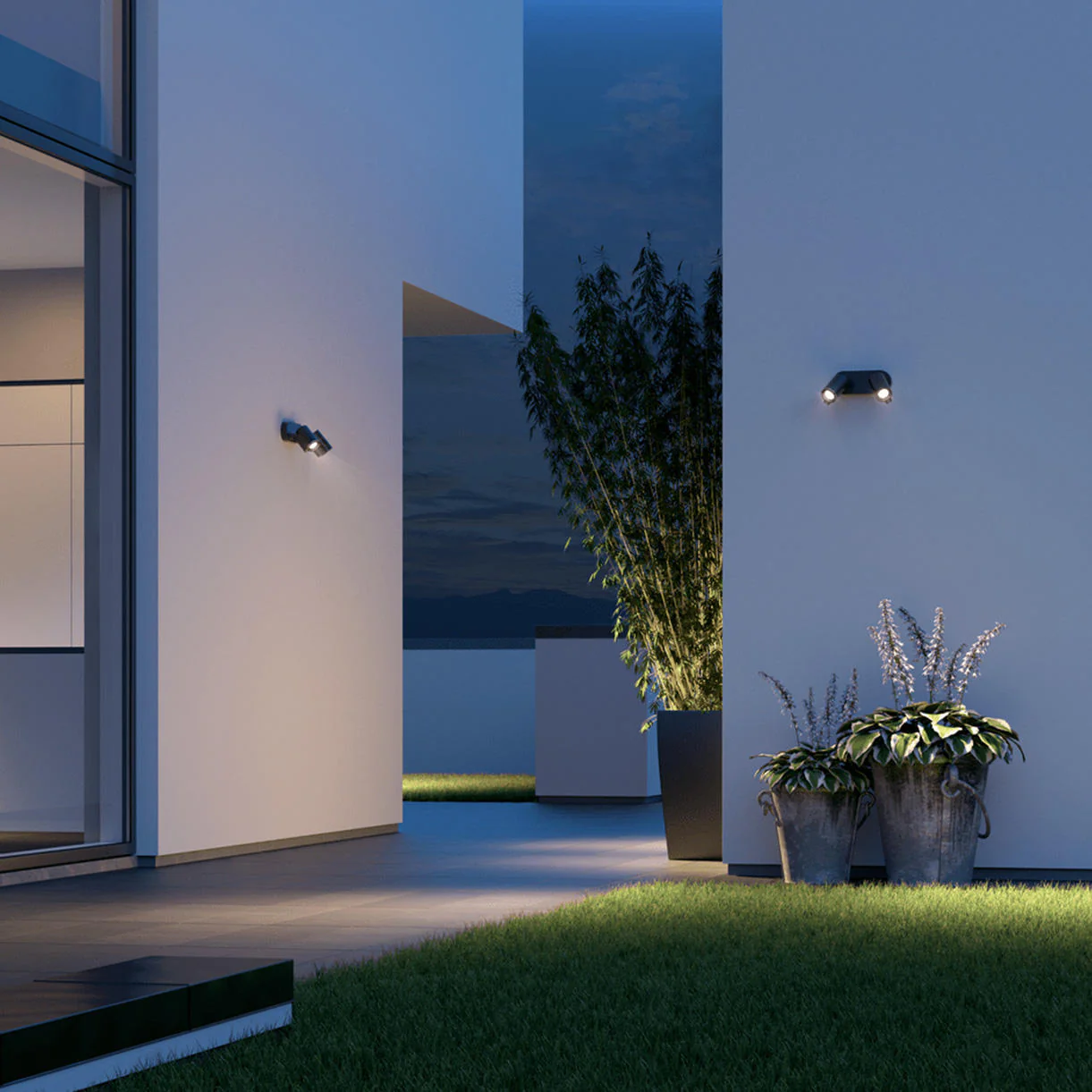 XLED Spot Connect Duo Wall Light with Bluetooth and PIR - Image 3