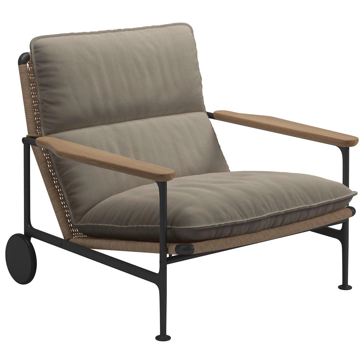Zenith Lounge Chair with Teak Arms - Image 11