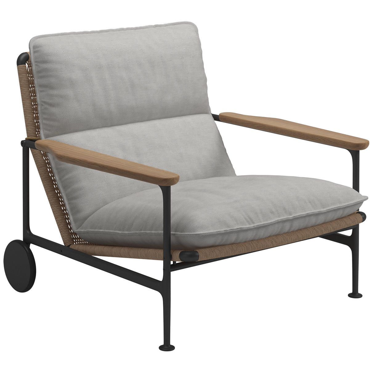 Zenith Lounge Chair with Teak Arms - Image 6