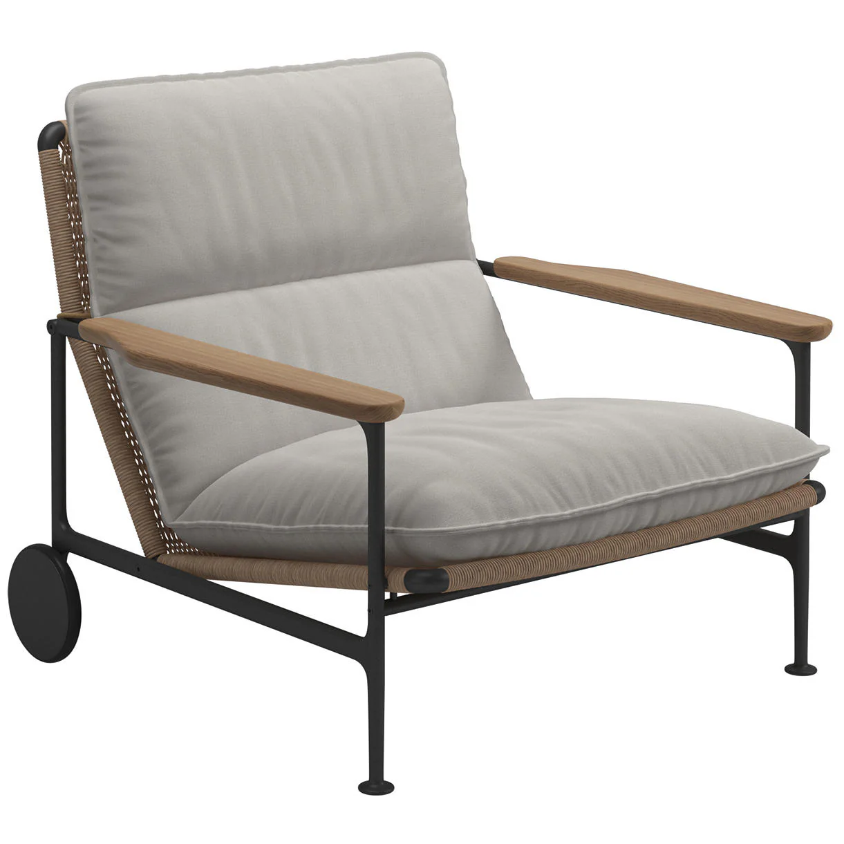 Zenith Lounge Chair with Teak Arms - Image 8