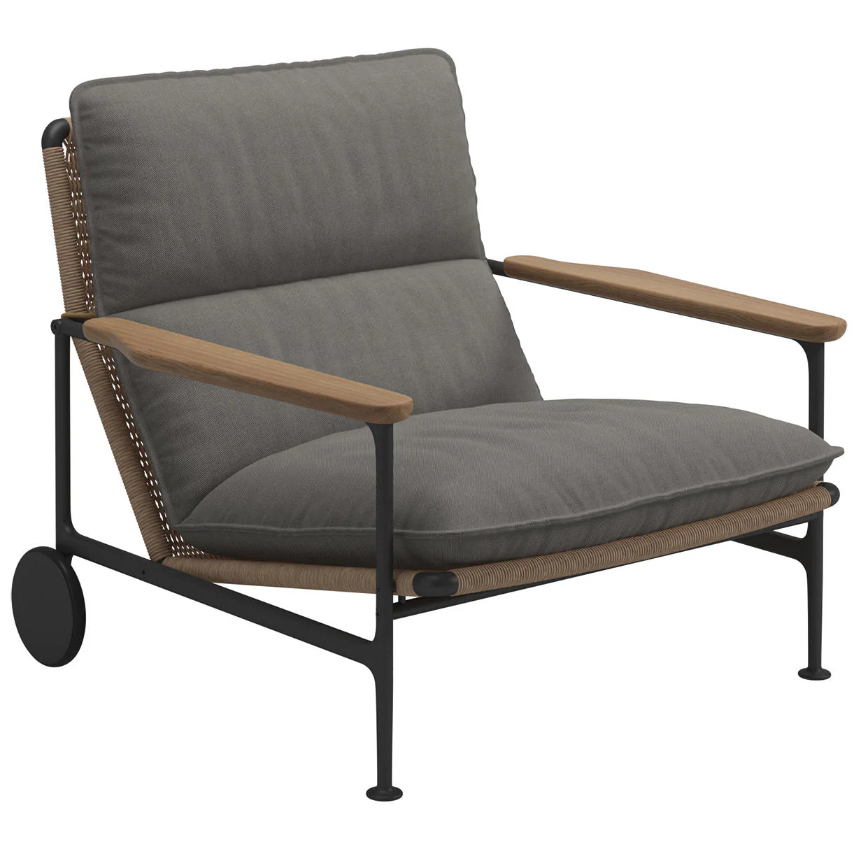 Zenith Lounge Chair with Teak Arms - Image 9